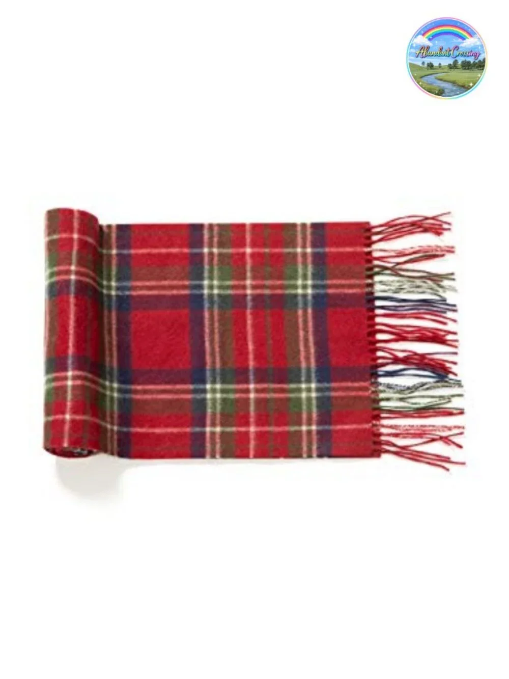 100% Pure Cashmere Winter Scarf with Fringe